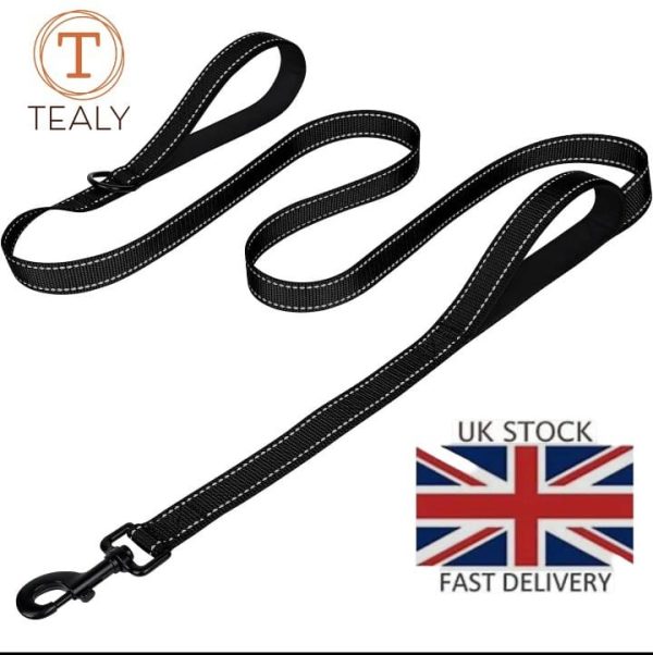 2 Handled Dog Lead Leash Lead with Dual Traffic Handle Heavy Duty 180cm Long. UK