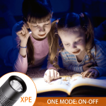 Aluminium Metal Pocket Torch ONE BATTERY Led Flashlight For Cap Or Hat UK STOCK