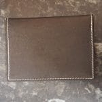 Genuine Leather Bus Pass Holder Closed