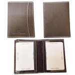 Real Leather Bus Pass Holder Double