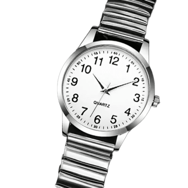 Ladies expnder white Ladies Expander Watch White Face Clear Easy To Read Numbers